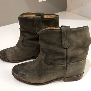 Isabel Marant Crisi Boots - taupe suede